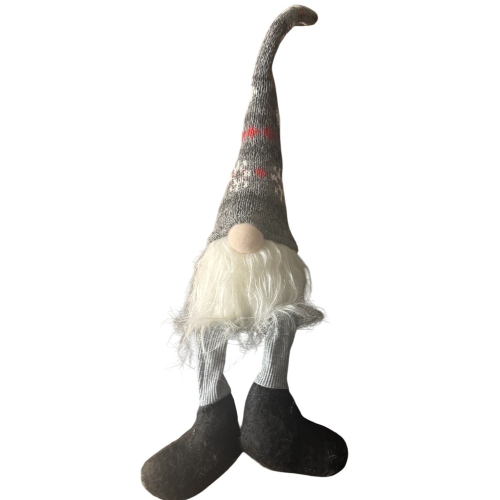 Plush Dangle Leg Weighted 18" Gnome Figurine‎